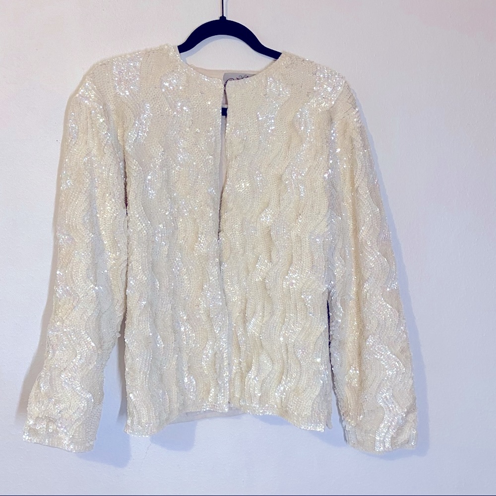 Vintage iridescent jacket sequin
